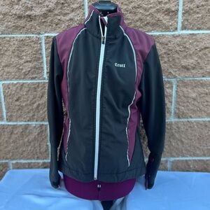 Cruel Girl Black and Burgundy Ski Jacket
